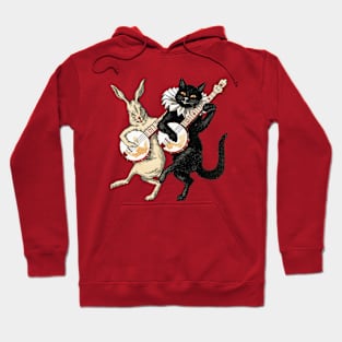 White Rabbit, Black Cat Hoodie